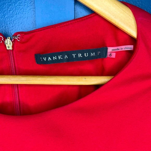 Red Sleeveless Ivanka Trump Dress Size 6 - Picture 4 of 4